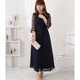 ウエストリボンシフォンプリーツワンピース 女性 レディース | レースレディース | 詳細画像12