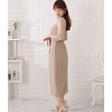 7分袖レトロレースドッキングワンピース 女性 レディース | レースレディース  | 詳細画像5 