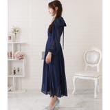 ギャザーシェイプロングシフォンワンピース 女性 レディース | レースレディース  | 詳細画像17 