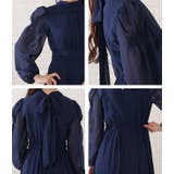 ギャザーシェイプロングシフォンワンピース 女性 レディース | レースレディース  | 詳細画像20 