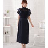 パフスリーブレースドッキングワンピース 女性 レディース | レースレディース  | 詳細画像10 