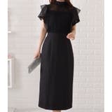 パフスリーブレースドッキングワンピース 女性 レディース | レースレディース  | 詳細画像14 