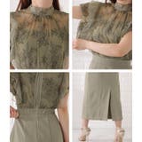 パフスリーブレースドッキングワンピース 女性 レディース | レースレディース  | 詳細画像20 