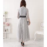 総レース7分袖配色フレアワンピース 女性 レディース | レースレディース  | 詳細画像18 