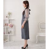 バックリボンシフォンドッキングビスチェワンピース 女性 レディース | レースレディース | 詳細画像17