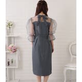 バックリボンシフォンドッキングビスチェワンピース 女性 レディース | レースレディース | 詳細画像18