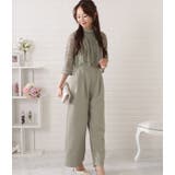 レースブラウス×ワイドボトムオールインワン 女性 レディース | レースレディース | 詳細画像10