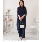 レースブラウス×ワイドボトムオールインワン 女性 レディース | レースレディース | 詳細画像16