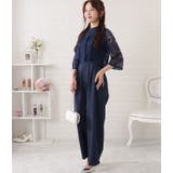 レースブラウス×ワイドボトムオールインワン 女性 レディース | レースレディース | 詳細画像17