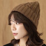 ソリッドカラー ケーブル柄 ニット | レースレディース  | 詳細画像1 