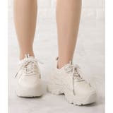 厚底 ダッドスニーカー ボリュームスニーカー | レースレディース  | 詳細画像14 