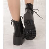 厚底レースアップショートブーツ ボリュームブーツ レースアップシューズ | レースレディース  | 詳細画像8 