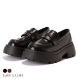 厚底 エナメル コインローファー | レースレディース  | 詳細画像1 