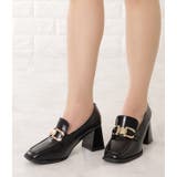 チャンキーヒール ビットローファー パンプス | レースレディース  | 詳細画像3 