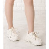 異素材ボリュームレースアップスニーカー 女性 レディース | レースレディース | 詳細画像13