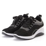 モザイクストラップインヒールスニーカー 女性 レディース | レースレディース  | 詳細画像1 