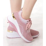 モザイクストラップインヒールスニーカー 女性 レディース | レースレディース  | 詳細画像13 