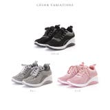 モザイクストラップインヒールスニーカー 女性 レディース | レースレディース  | 詳細画像2 