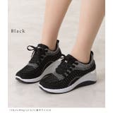 モザイクストラップインヒールスニーカー 女性 レディース | レースレディース  | 詳細画像3 