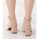 スエード調シフォンリボン付きチャンキーヒールパンプス レディース 女性 | レースレディース  | 詳細画像12 