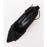 スエード調シフォンリボン付きチャンキーヒールパンプス レディース 女性 | レースレディース  | 詳細画像19 