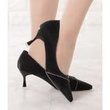 レザー調ラインビジューポインテッドパンプス レディース 女性 | レースレディース  | 詳細画像7 