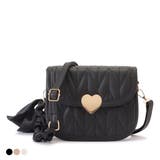 ヘリンボーン柄キルティングハートショルダーバッグ レディース 女性 | レースレディース  | 詳細画像1 