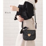 ヘリンボーン柄キルティングハートショルダーバッグ レディース 女性 | レースレディース  | 詳細画像3 