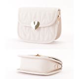 ヘリンボーン柄キルティングハートショルダーバッグ レディース 女性 | レースレディース  | 詳細画像18 