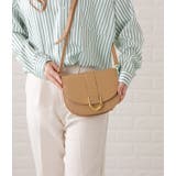 ベージュ | ハーフムーンフェイクレザーショルダーバッグ レディース 女性 | レースレディース 