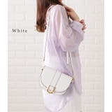 ハーフムーンフェイクレザーショルダーバッグ レディース 女性 | レースレディース  | 詳細画像11 