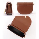 ハーフムーンフェイクレザーショルダーバッグ レディース 女性 | レースレディース  | 詳細画像14 