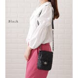 メタリックバックル付きレザー調キルティングショルダーバッグ レディース 女性 | レースレディース  | 詳細画像3 