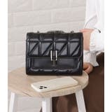 ラインバックル付きレザー調キルティングショルダーバッグ レディース 女性 | レースレディース  | 詳細画像8 