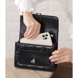 ラインバックル付きレザー調キルティングショルダーバッグ レディース 女性 | レースレディース  | 詳細画像9 