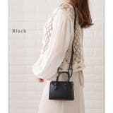 レザー調コンパクトスクエアショルダーバッグ レディース 女性 | レースレディース  | 詳細画像3 