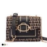 ミックスカラー異素材チェーンショルダーバッグ レディース 女性 | レースレディース  | 詳細画像1 