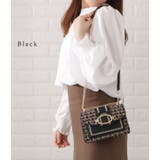 ミックスカラー異素材チェーンショルダーバッグ レディース 女性 | レースレディース  | 詳細画像3 