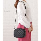 ワンカラーVモチーフ付きキルティングショルダーバッグ レディース 女性 | レースレディース  | 詳細画像3 