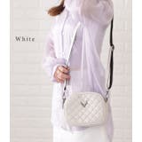 ワンカラーVモチーフ付きキルティングショルダーバッグ レディース 女性 | レースレディース  | 詳細画像9 