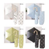 晴雨兼用ドット柄U型ハンドル折りたたみ傘 レディース アンブレラ | レースレディース  | 詳細画像10 