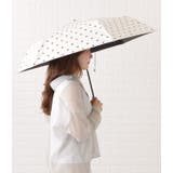 晴雨兼用ドット柄U型ハンドル折りたたみ傘 レディース アンブレラ | レースレディース  | 詳細画像12 