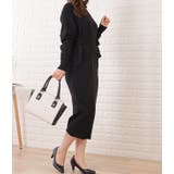 ウエストリボン付タートルネックボタンワンピース 女性 レディース | レースレディース  | 詳細画像7 