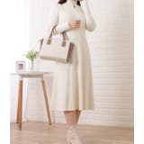 プチハイネックリブニットカットアウトワンピース 女性 レディース | レースレディース  | 詳細画像15 