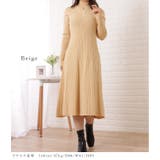 プチハイネックリブニットカットアウトワンピース 女性 レディース | レースレディース  | 詳細画像3 