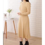 プチハイネックリブニットカットアウトワンピース 女性 レディース | レースレディース  | 詳細画像4 