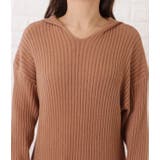 フード付きリブニットゆるシルエットワンピース 女性 レディース | レースレディース  | 詳細画像18 