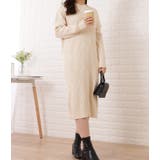 フード付きリブニットゆるシルエットワンピース 女性 レディース | レースレディース  | 詳細画像5 