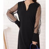 チュールドッキングスキッパーロングワンピース 女性 レディース | レースレディース  | 詳細画像12 