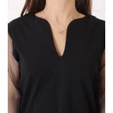 チュールドッキングスキッパーロングワンピース 女性 レディース | レースレディース  | 詳細画像18 